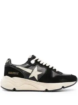Golden Goose: Чёрные кроссовки  Running Sole
