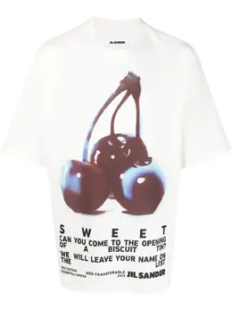 Jil Sander: Футболка с принтом 