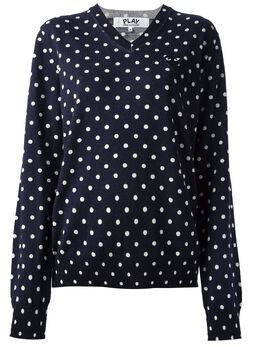 Comme Des Garçons Play: Свитер в горошек 