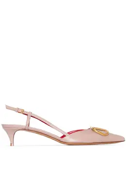 Valentino: Золотые туфли 