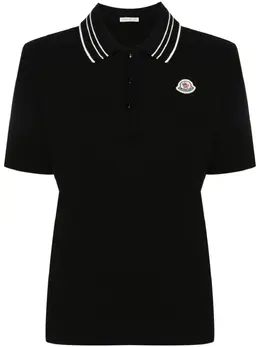 Moncler: Чёрное поло 