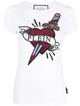 Philipp Plein: Белая футболка 