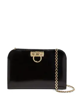 Ferragamo: Чёрный клатч 