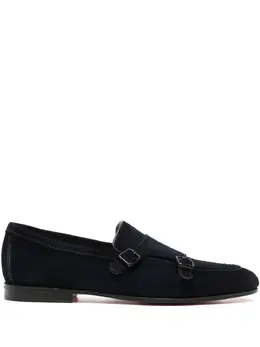 Santoni: Голубые туфли 