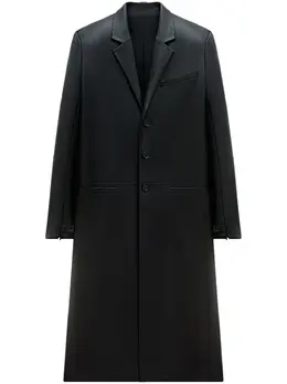 Courrèges: Кожаное пальто 