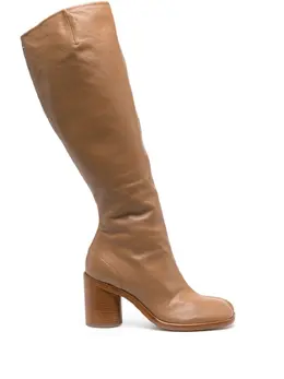 Maison Margiela: Коричневые сапоги  Tabi