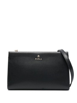 Furla: Чёрная сумка через плечо 