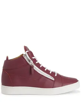 Giuseppe Zanotti: Бордовые кроссовки  Frankie