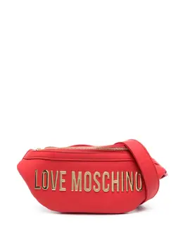 Love Moschino: Красная поясная сумка 