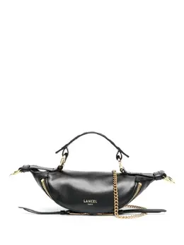 Lancel: Чёрная сумка через плечо 