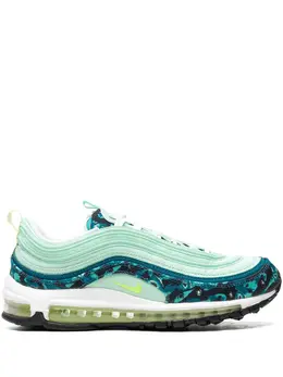 Nike: Зелёные кроссовки  Air Max 97