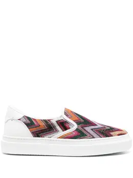 Missoni: Белые кроссовки 