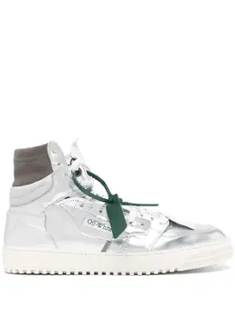 Off-White: Серебристые кроссовки  Off Court