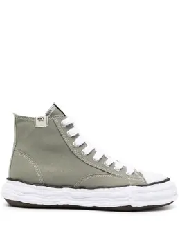 Maison Mihara Yasuhiro: Зелёные кроссовки  Original Sole