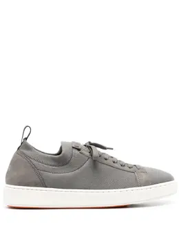 Santoni: Зелёные кроссовки 