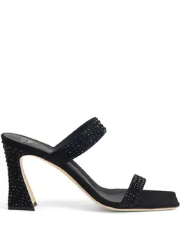 Giuseppe Zanotti: Чёрные сандалии  Flaminia