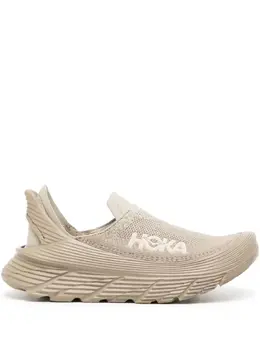 HOKA: Коричневые кроссовки 