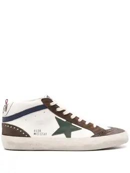 Golden Goose: Белые кроссовки  Mid Star