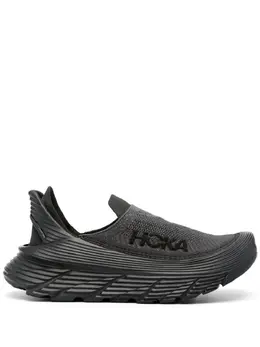 HOKA: Чёрные мокасины 