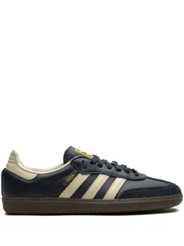 adidas: Синие кроссовки  Samba