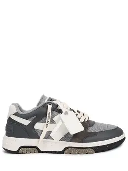OFF-WHITE: Серые кеды  Out of Office