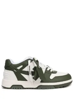 OFF-WHITE: Белые кеды  Out of Office