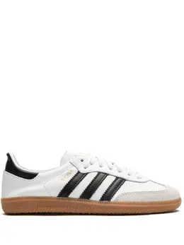 adidas: Чёрные кроссовки  Samba