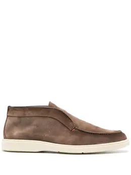Santoni: Коричневые ботинки 