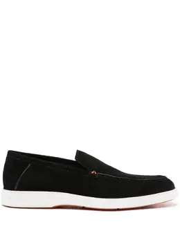 Santoni: Чёрные туфли 