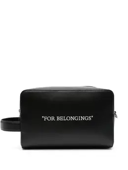 Off-White: Сумка  Quote с принтом