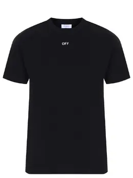 OFF-WHITE: Хлопковая футболка 