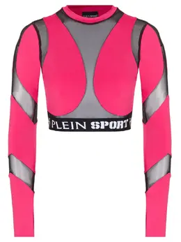 PLEIN SPORT: Розовый топ 