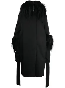 Rick Owens: Чёрное пальто 