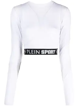 Plein Sport: Топ с принтом 