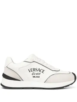 Versace: Белые кроссовки 