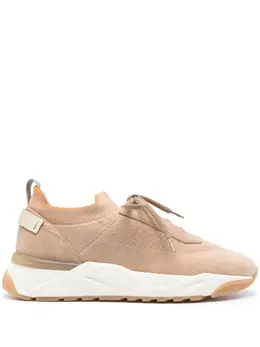 Santoni: Бежевые кроссовки 