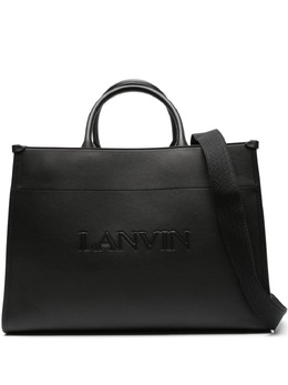 Lanvin: Чёрная сумка-шоппер 