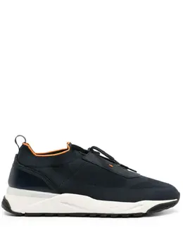 Santoni: Голубые кроссовки 
