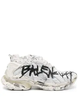 Balenciaga: Белые кроссовки  Runner