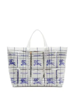 Burberry: Прозрачная сумка-шоппер 