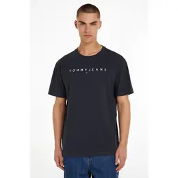Tommy Jeans: Синяя футболка 