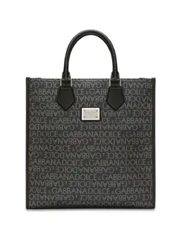 Dolce & Gabbana: Сумка-шоппер с принтом 