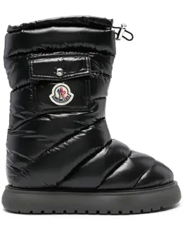 Moncler: Чёрные ботинки  Snow