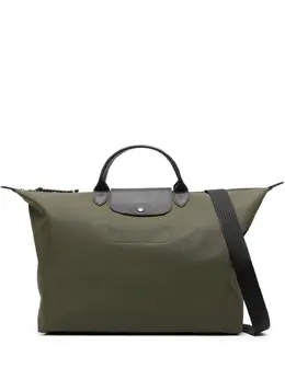 Longchamp: Сумка-шоппер  Le Pliage цвета хаки
