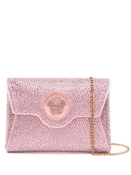 Versace: Розовый клатч  La Medusa