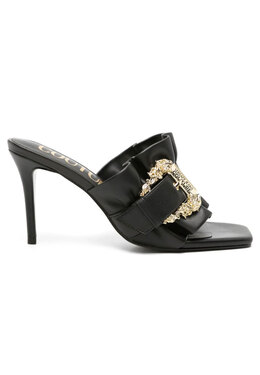 VERSACE JEANS COUTURE: Чёрные сабо 