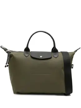 Longchamp: Сумка-шоппер  Le Pliage цвета хаки