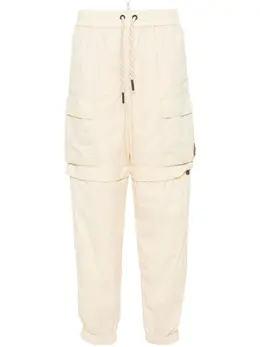 Moncler Grenoble: Бежевые брюки 