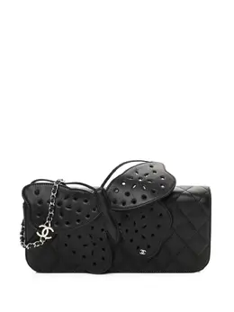 CHANEL Pre-Owned: Чёрный клатч 