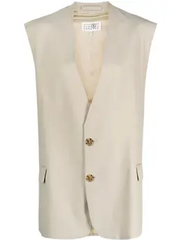 MM6 Maison Margiela: Бежевый жилет 
